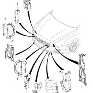 VOLVO V60 MK1 Front Right Air Guide 31290824 ORIGINAL