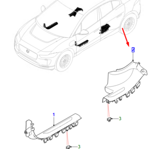 JAGUAR I-PACE X590 Rear Left Treadplate T4K9678LKP ORIGINAL