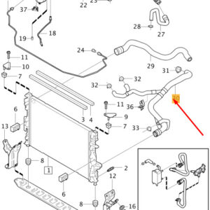 VOLVO V60 MK1 Radiator Lower Hose 31439700 ORIGINAL