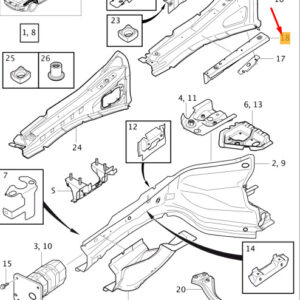 VOLVO V60 MK1 Front Member System Left Bracket 31278527 ORIGINAL