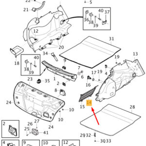 VOLVO S60 MK3 Luggage Compartment Net Pocket 32205293 ORIGINAL