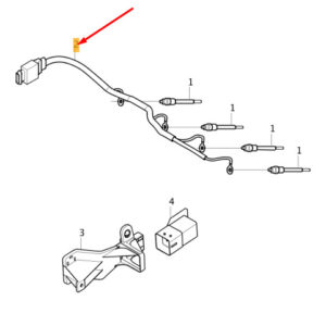 VOLVO V60 MK1 Glow Plug Harness 31330210 ORIGINAL