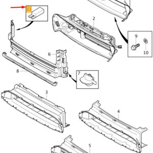 VOLVO V40 Front Air Guide Sealing 31383385 ORIGINAL