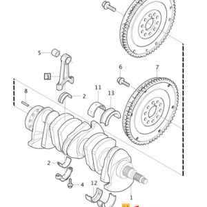 VOLVO V60 MK1 Crankshaft Lower Blue Flange Bearing 31316553 ORIGINAL