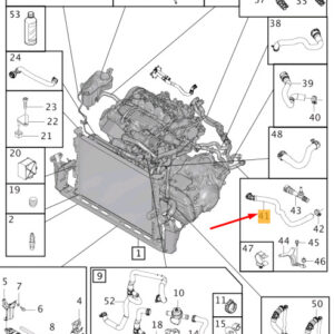 VOLVO V60 MK1 Radiator Hose 31368660 ORIGINAL