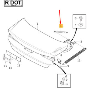 VOLVO S60 MK3 Tailgate Gas Spring 31479422 ORIGINAL