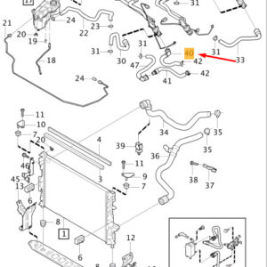 VOLVO V60 MK1 Cooling System Hose 31342819 ORIGINAL