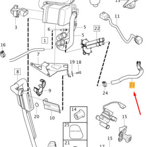 VOLVO V60 MK1 Auxiliary Parking Heater Hose 31368561 ORIGINAL