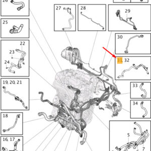 VOLVO S60 MK3 Radiator And Connection Hose 32249722 ORIGINAL