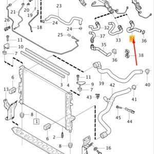 VOLVO V60 MK1 Radiator Hose 31342818 ORIGINAL