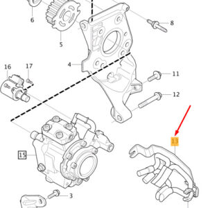 VOLVO V60 MK1 Injection Pump Bracket 31336556 ORIGINAL