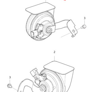 VOLVO V60 MK1 Low Tone Horn Signal 31693052 ORIGINAL