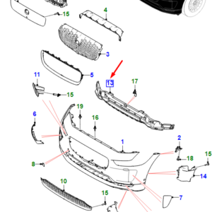 JAGUAR I-PACE X590 Front Bumper Foam T4K13667 ORIGINAL