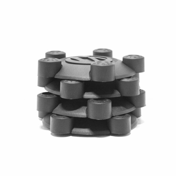 VW Caddy Mk3 Wheel Center Hub Satin Black Caps Set 2K06011699B9 ORIGINAL - Image 5