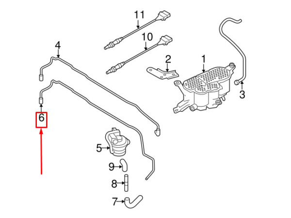 AUDI A5 Sportback 8T Vacuum Control Line 8K0201933M ORIGINAL - Image 5