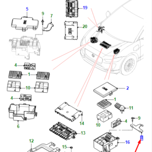 JAGUAR I-PACE X590 Left Fusebox To Body Bracket T4K2147 ORIGINAL