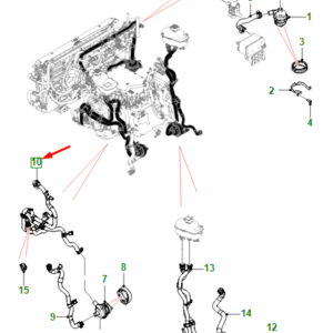 JAGUAR I-PACE X590 Putlet Hose T4K11812 ORIGINAL