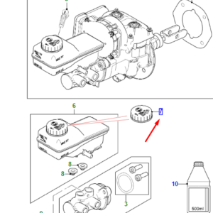 JAGUAR I-PACE X590 Brake Fluid Tank Cap T4A25969 ORIGINAL