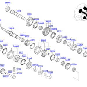HYUNDAI i20 MK3 Manual Transaxle Gear Spacer 4322728610 ORIGINAL