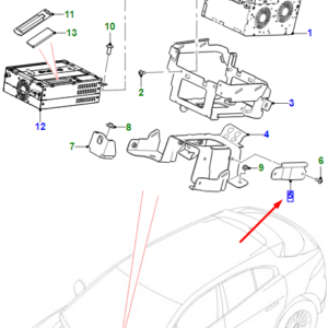JAGUAR I-PACE X590 Info/Entertainment Module Upper Bracket T4K4875 ORIGINAL
