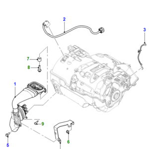 JAGUAR I-PACE X590 Cable To Motor Bracket T4K5714 ORIGINAL