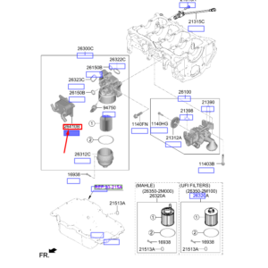 HYUNDAI i20 MK3 Engine Oil Cooler 264102M810 ORIGINAL