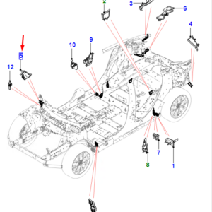 JAGUAR I-PACE X590 Front Left Insulator T4K1714 ORIGINAL
