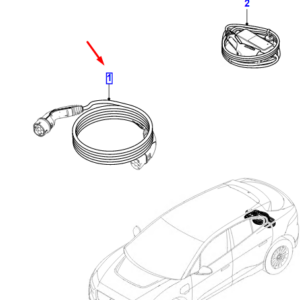 JAGUAR I-PACE X590 Battery Charging Cable T4K19708 ORIGINAL