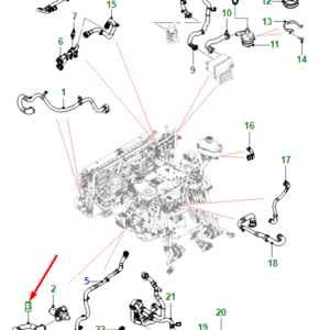 JAGUAR I-PACE X590 Thermostat To Chiller Inlet Hose T4K4813 ORIGINAL