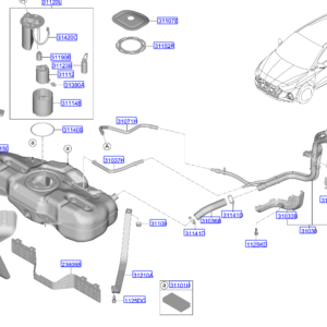 HYUNDAI i20 MK3 Fuel Tank Heat Protection 31220Q0000 ORIGINAL