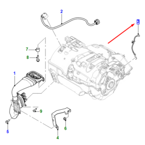 JAGUAR I-PACE X590 Front Motor High Voltage Tray Earth Lead J9D1257 ORIGINAL