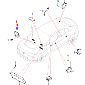 JAGUAR I-PACE X590 Front Seat Control Module T4N34109 ORIGINAL