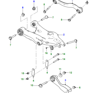 JAGUAR I-PACE X590 Rear Upper Control Arm T4K11477 ORIGINAL
