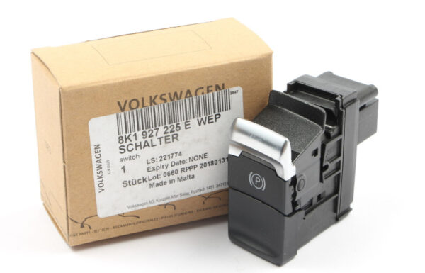 AUDI A4 B8 Electromechanical Parking Brake Switch LHD 8K1927225EWEP ORIGINAL - Image 2