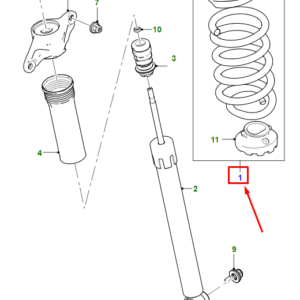JAGUAR I-PACE X590 Rear Coil Spring T4K12785 ORIGINAL