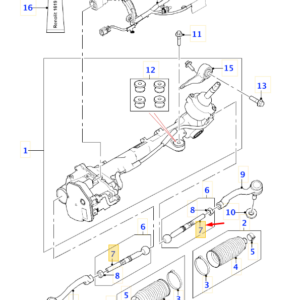 JAGUAR I-PACE X590 Steering Connecting Rod T4A12526 ORIGINAL