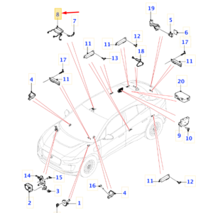 JAGUAR I-PACE X590 Intrusion Sensor T4N17377 ORIGINAL