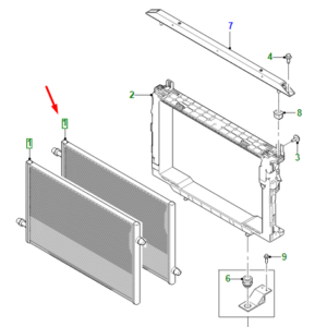 JAGUAR I-PACE X590 Radiator T4K9610 ORIGINAL