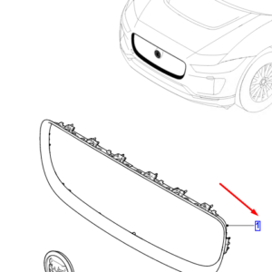 JAGUAR I-PACE X590 Radiator Grille Surround T4K5669 ORIGINAL