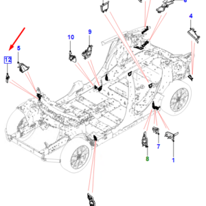 JAGUAR I-PACE X590 Left Dash Panel Insulator T4K1710 ORIGINAL