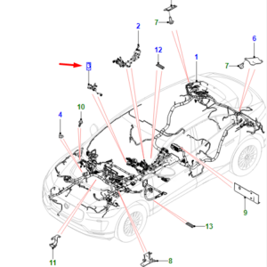 JAGUAR I-PACE X590 Link Harness T4K17140 ORIGINAL