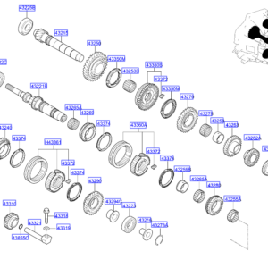 HYUNDAI i20 MK3 Manual Transaxle Gear Spacer 4322728790 ORIGINAL