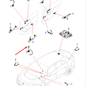 JAGUAR I-PACE X590 Centre Console Harness T4K2153 ORIGINAL