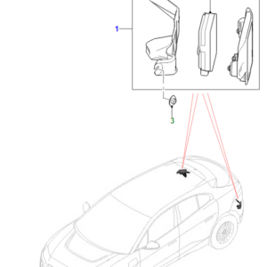 JAGUAR I-PACE X590 Left Blind Spot Radar T4A23073 ORIGINAL