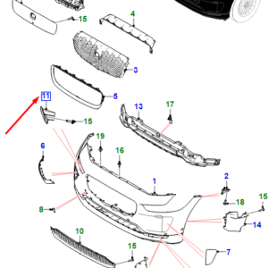 JAGUAR I-PACE X590 Left Side Headlight Washer Jet Cap T4N23295LML ORIGINAL