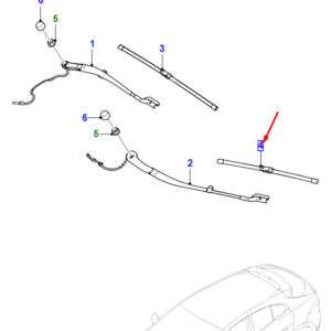 JAGUAR I-PACE X590 Front Wiper Left Blade RHD J9D1083 ORIGINAL