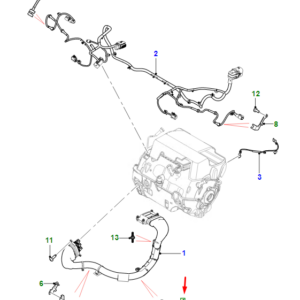 JAGUAR I-PACE X590 Cable To Motor Bracket T4K5716 ORIGINAL