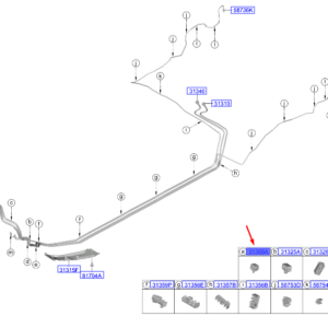 HYUNDAI i20 MK3 Vapor Tube Holder 313601Y000 ORIGINAL