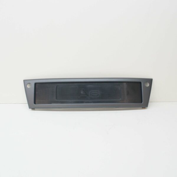 AUDI A6 C6 Front Licence Plate Trim 4F0807285F1QP ORIGINAL