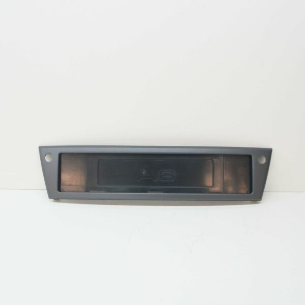 AUDI A6 C6 Front Licence Plate Trim 4F0807285F1QP ORIGINAL - Image 2